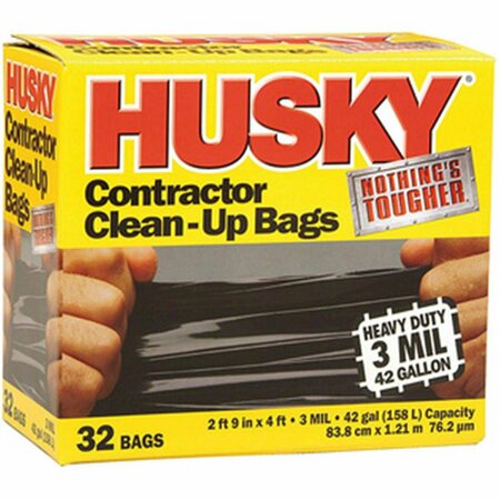 POLY-AMERICA Poly America  Husky 42-Gallon Contractor Clean-Up Bags, 20PK PO54598